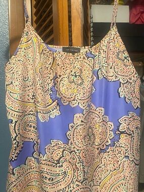 The Limited Blue Paisley Print Cami Tank